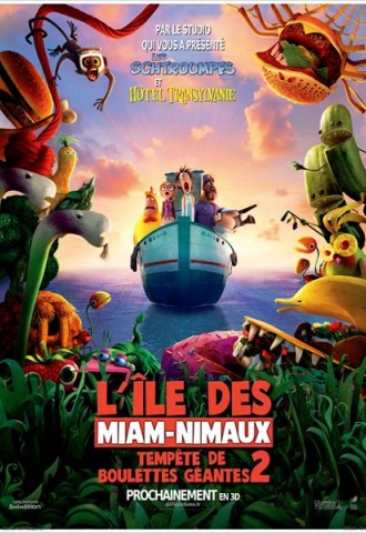 L&#039;île des Miam-Nimaux : Tempête de boulettes géantes 2 - Affiche