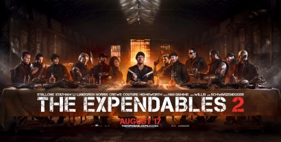 Bannière religieuse pour The Expendables 2